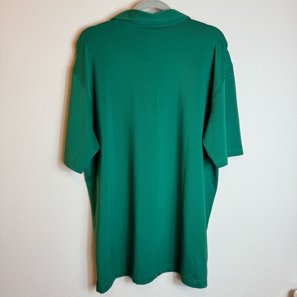 NEW Masters Tech Mens Large Polo Golf Shirt Green Evergreen UV Protection - Picture 3 of 7